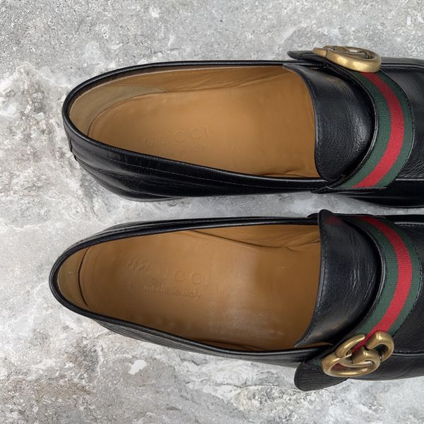 Donnie Web GG Loafers Black Leather