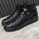 Sneakers High Top Black Leather
