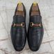 Jordaan Web Horsebit Loafers Black Leather