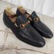 Jordaan Web Horsebit Loafers Black Leather