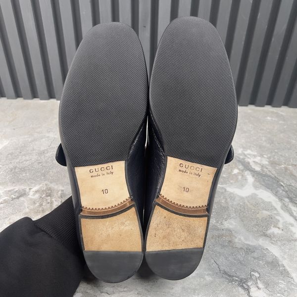 Donnie Web GG Loafers Navy Blue Leather