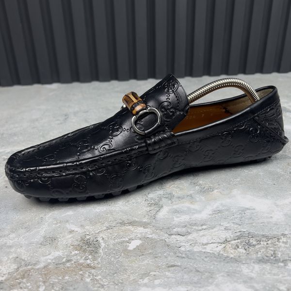 Bamboo Horsebit GG Vintage Moccasins Brown Leather