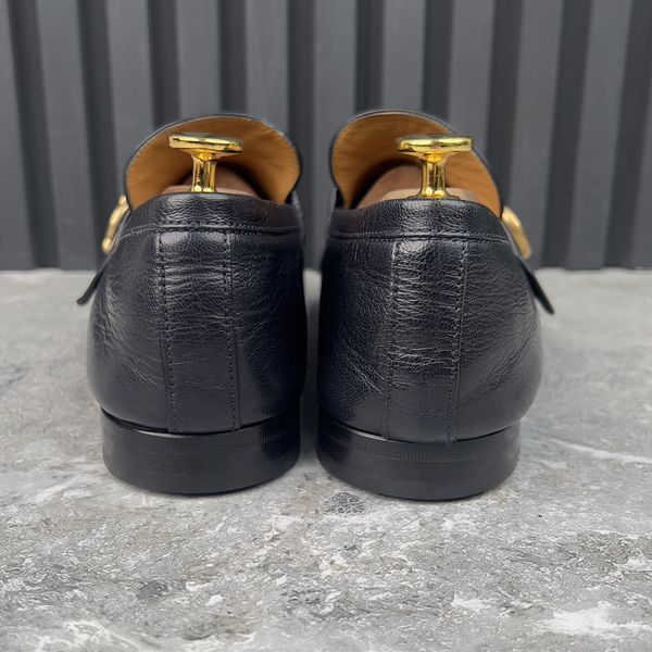 Donnie Web GG Loafers Navy Blue Leather