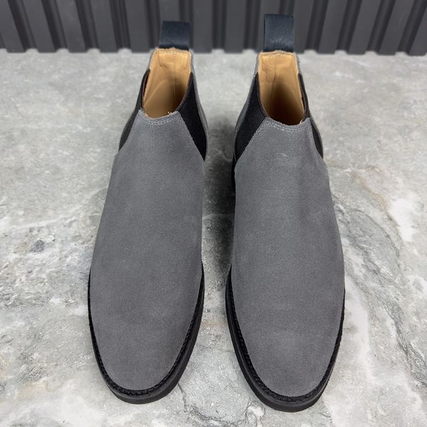Chelsea Boots Gray Suede