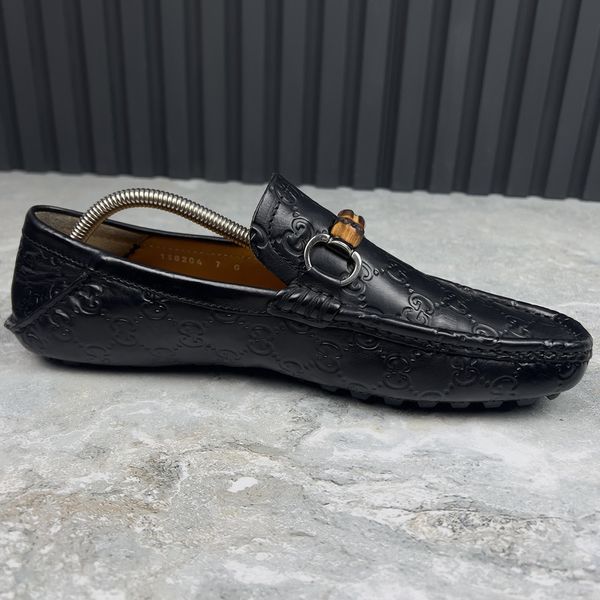 Bamboo Horsebit GG Vintage Moccasins Brown Leather