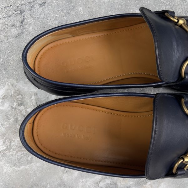 Jordaan Horsebit Loafer Blue Patina Leather