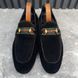 Jordaan Horsebit Web Loafers Black Suede