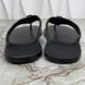 Web GG Interlocking Buckle Thong Sandals Black Leather