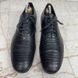 Classic derby shoes black lizard skin