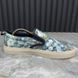 Bloom Flower Print Blue GG Supreme Canvas Slip-on
