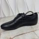 Classic derby shoes black lizard skin