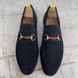 Jordaan Web Horsebit Loafers Blue Suede