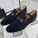 Jordaan Web Horsebit Loafers Blue Suede