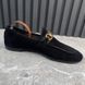 Jordaan Horsebit Web Loafers Black Suede