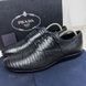 Classic derby shoes black lizard skin