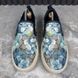 Bloom Flower Print Blue GG Supreme Canvas Slip-on