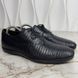 Classic derby shoes black lizard skin