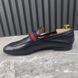 Donnie Web GG Loafers Navy Blue Leather