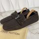 Monte Carlo Damier Driving Moccasin Brown Suede