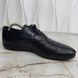 Classic derby shoes black lizard skin