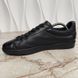 Luxembourg Trainers Embroidered Logo Black Leather