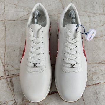 Louis Vuitton x Supreme Sneakers Monograms White Leather