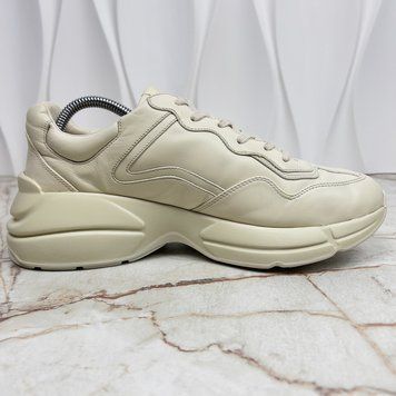 Rhyton Logo Sneaker Beige Leather