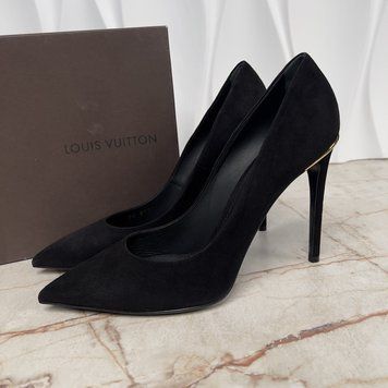 Eyeline Pump High Heels Black Suede