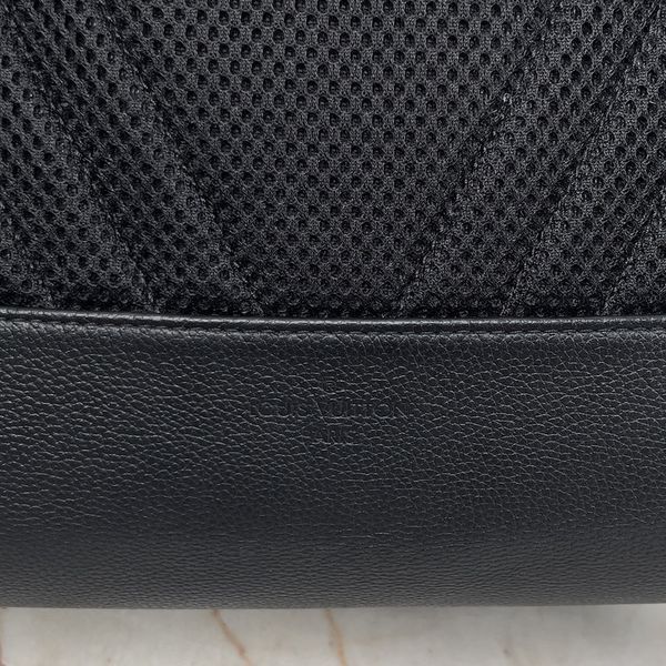 Takeoff Aerogram Logo LV Grained Calfskin Backpack