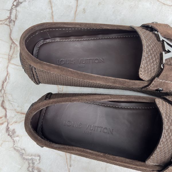 Monte Carlo Moccasins Damier Brown Suede
