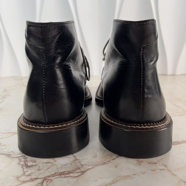 Boots Black Leather line Calzoleria Norvegese