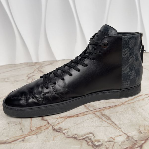 Line Up Sneakers Damier Canvas Black Leather