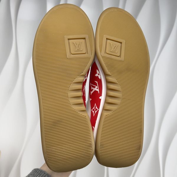 Louis Vuitton x Supreme Sneakers Monograms White Leather
