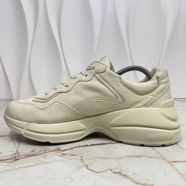 Rhyton Logo Sneaker Beige Leather