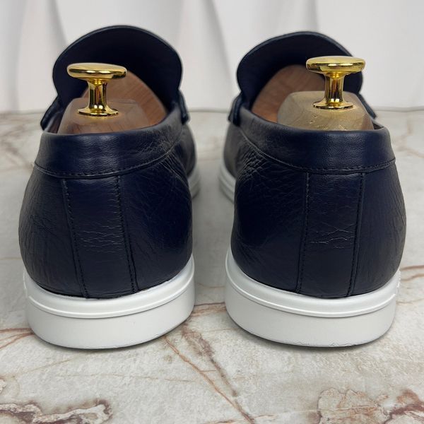 Estate Loafers Blue Grain Leather