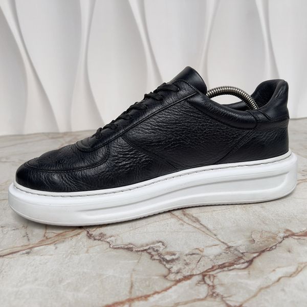 Beverly Hills Sneakers Monogram Black Leather