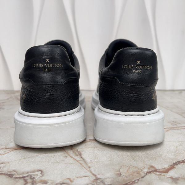 Beverly Hills Sneakers Monogram Black Leather