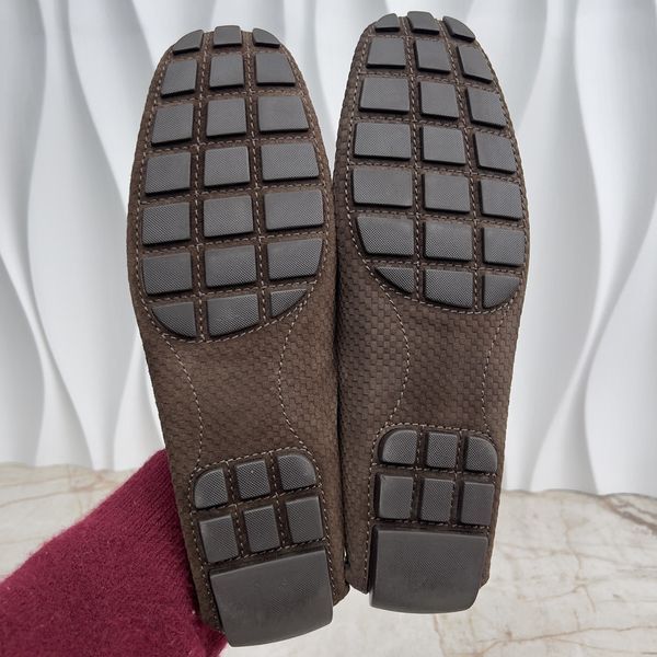 Monte Carlo Moccasins Damier Brown Suede