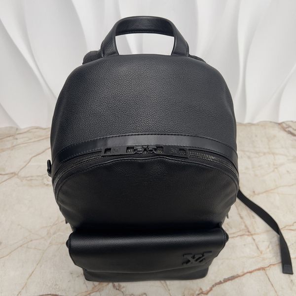 Takeoff Aerogram Logo LV Grained Calfskin Backpack