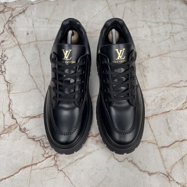 Abbesses Line Monogram Logo кросівки чорні шкіряні 3778 фото