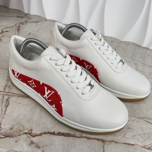 Louis Vuitton x Supreme Sneakers Monograms White Leather