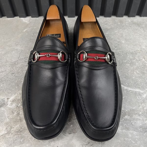 Vintage 1955 Web Horsebit Loafers Black Leather