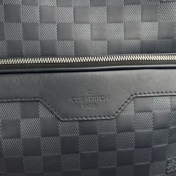 Campus Backpack Damier Infini Astral Navy Blue Leather