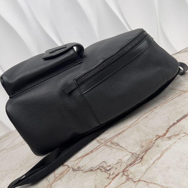 Takeoff Aerogram Logo LV Grained Calfskin Backpack