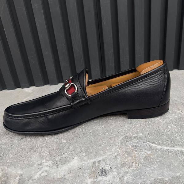 Vintage 1955 Web Horsebit Loafers Black Leather