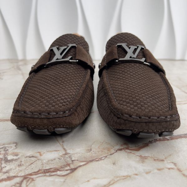 Monte Carlo Moccasins Damier Brown Suede