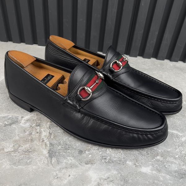 Vintage 1955 Web Horsebit Loafers Black Leather