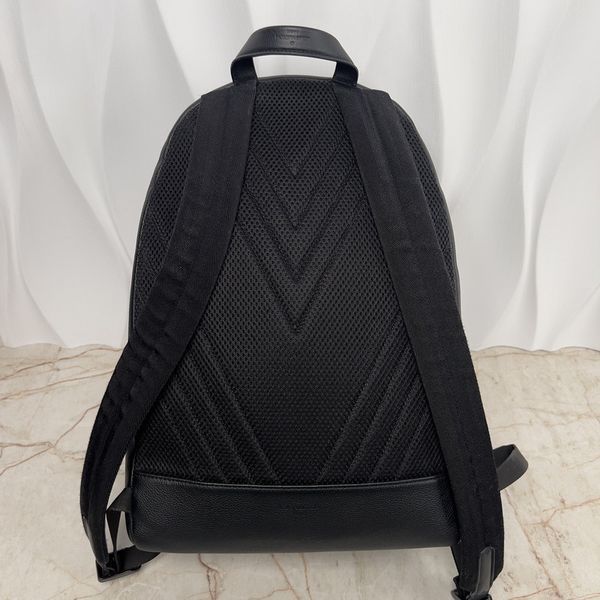 Takeoff Aerogram Logo LV Grained Calfskin Backpack