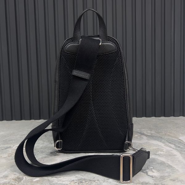 Jumbo Sling Crossbody black leather