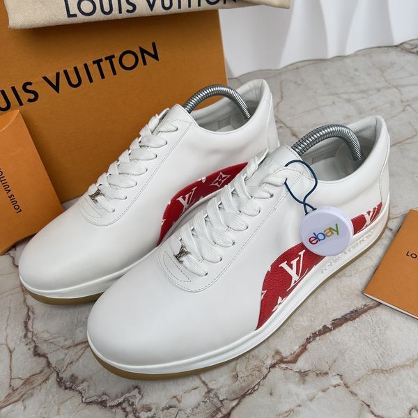 Louis Vuitton x Supreme Sneakers Monograms White Leather